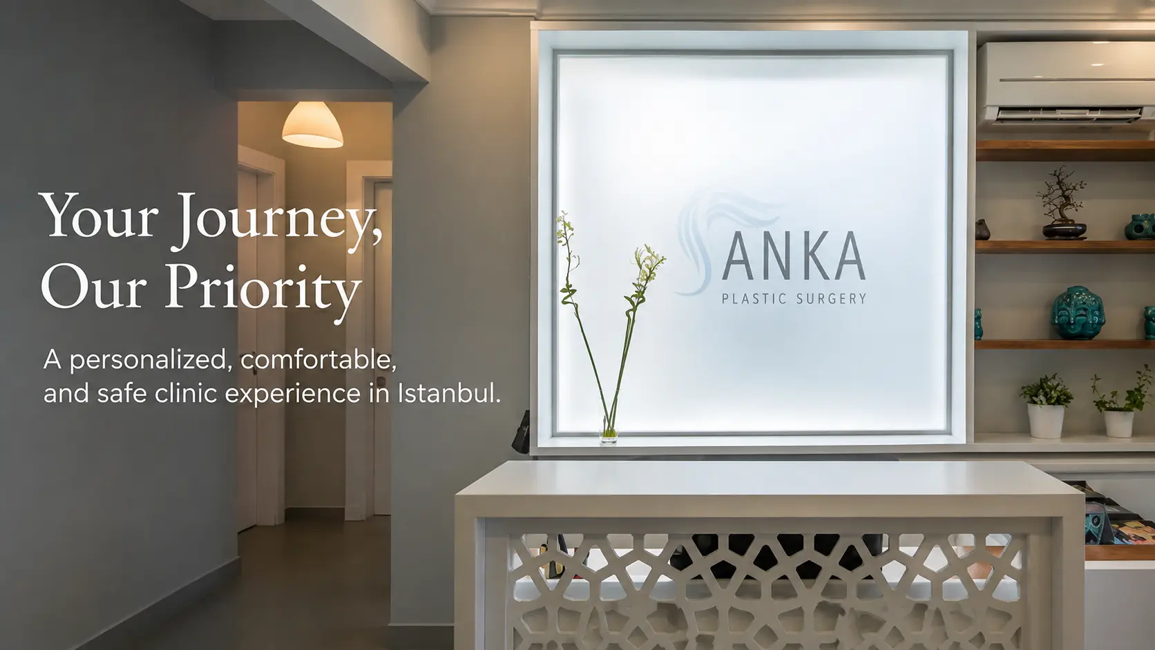 Interior of Anka Plastic Surgery clinic in Nişantaşı, Istanbul.