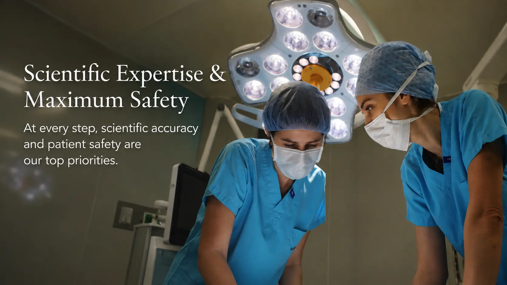 Anka Plastic Surgery surgical team working in an operating room in Istanbul.