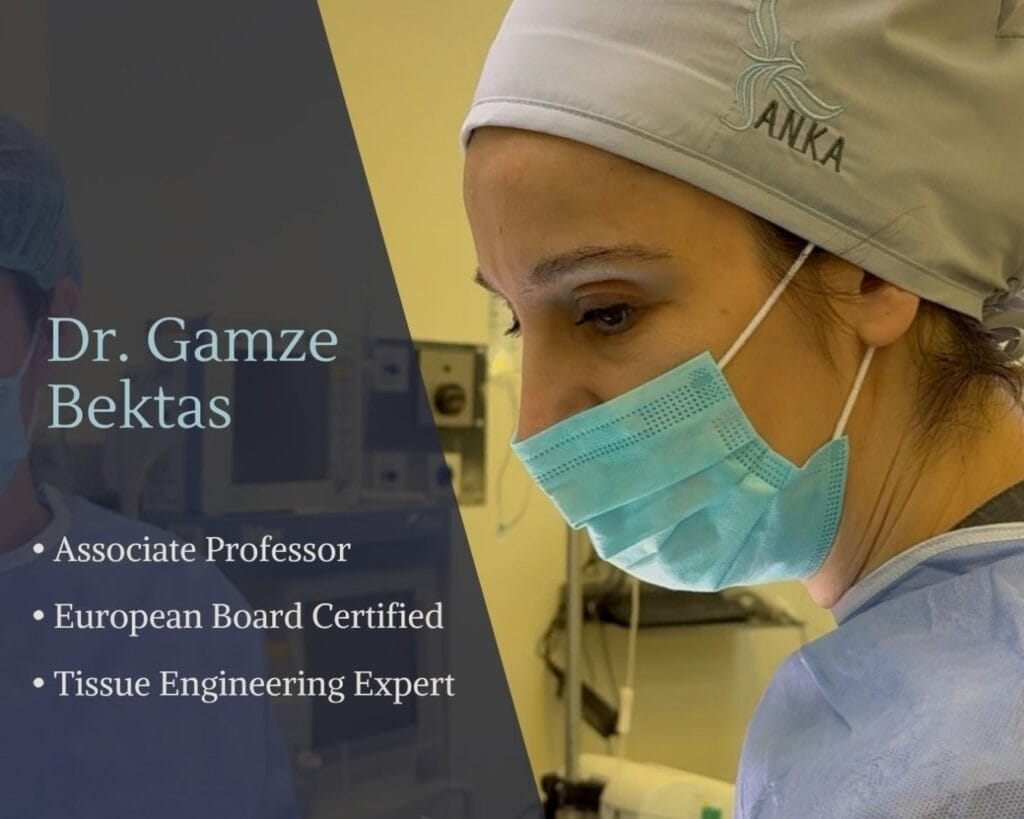 Assoc. Prof. Dr. Gamze Bektas, rhinoplasty surgeon at Anka Plastic Surgery in Istanbul